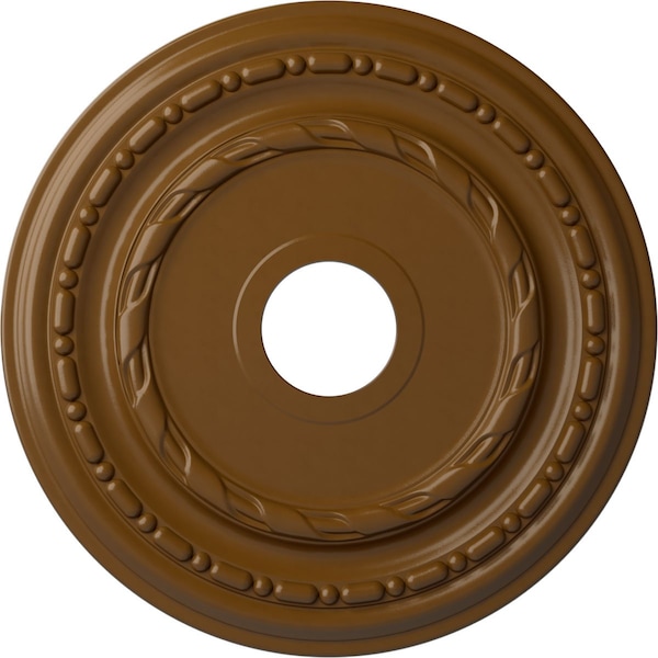 Ekena Millwork Dublin Ceiling Medallion (Fits Canopies up to 5 1/8"), 17 7/8"OD x 3 5/8"ID x 1 1/4"P, Smokey Topaz CM17DUSTF - main
